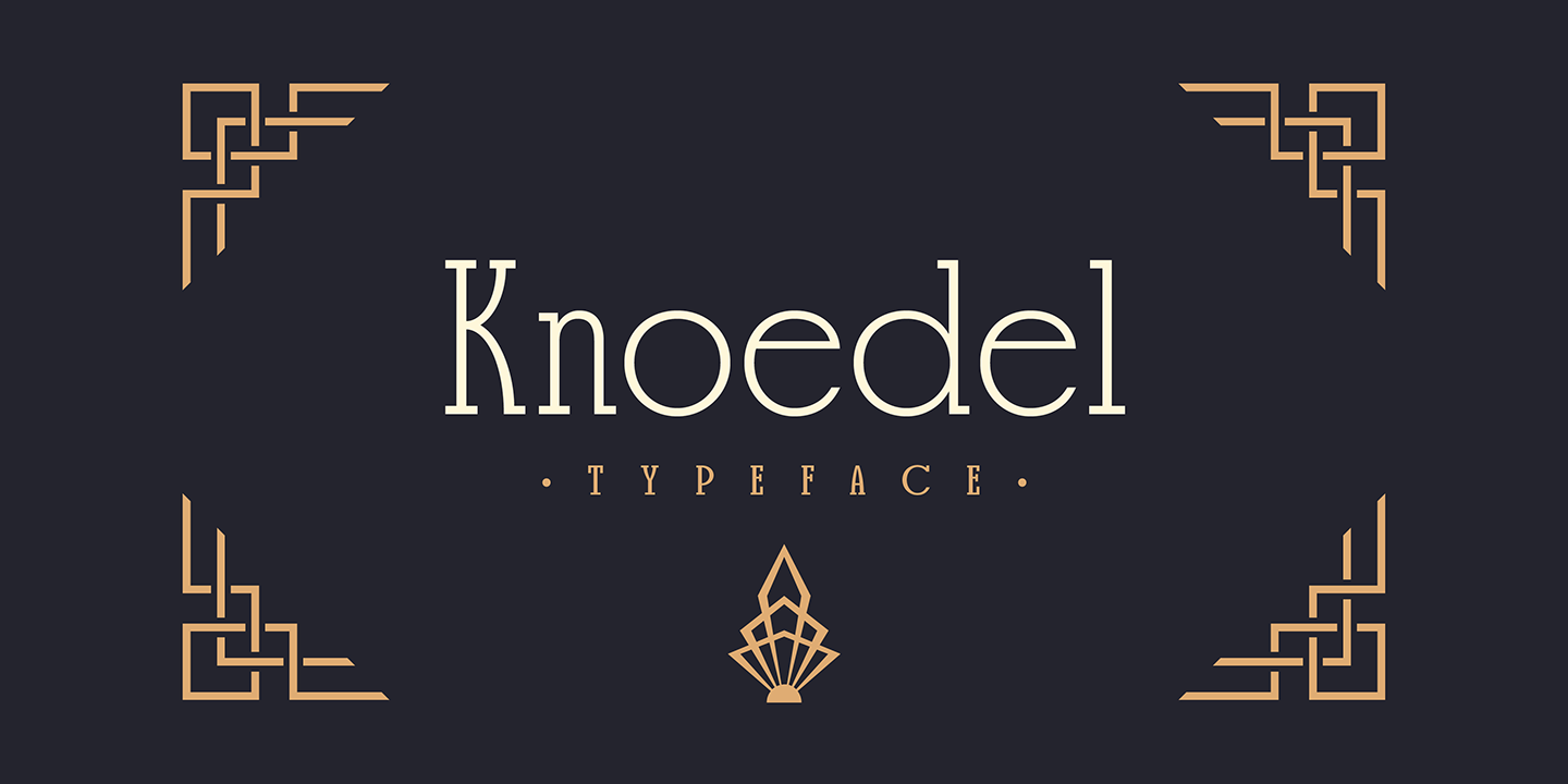 Пример шрифта Knoedel #1
